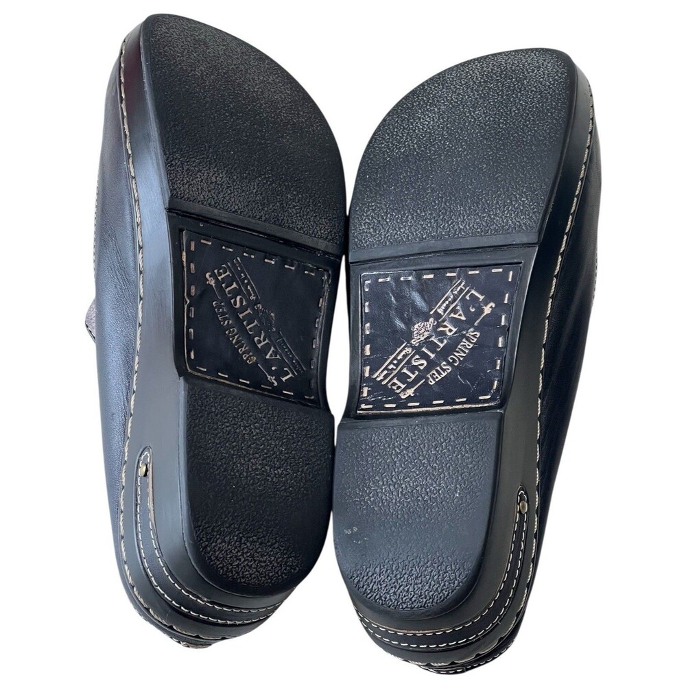 L'artiste By Spring Step Black Chino Python Clog … - image 8